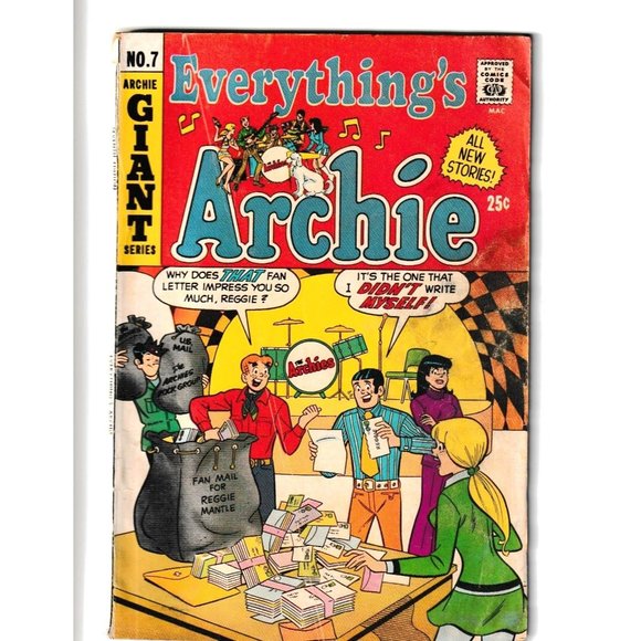 Everything’s Archie #7 Archie Giant Series All New Stories Comic Book - Picture 1 of 6